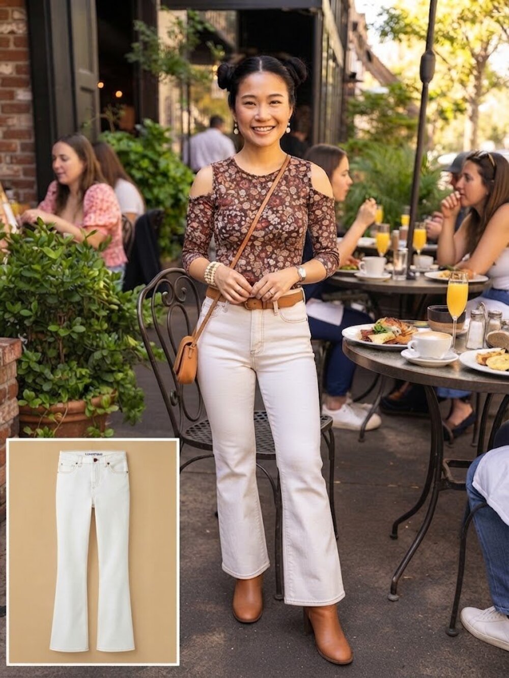 Lands' End | NWOT White Bootcut Jeans Size 4 (24" Waist)